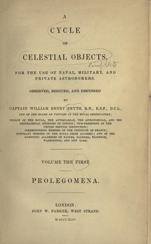 Cover for A cycle of celestial objects