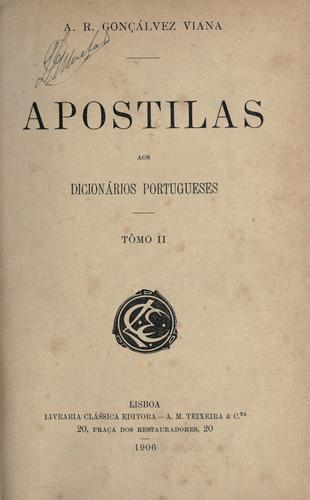 Cover for Apostilas aos dicionários portugueses