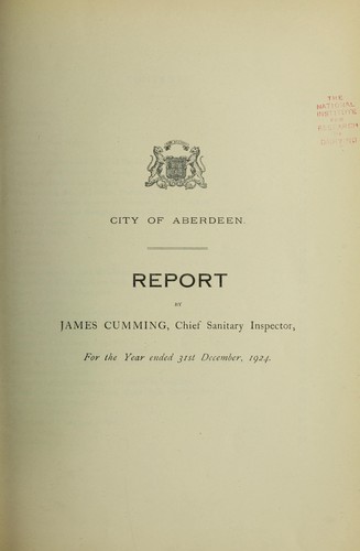 Cover for [Report 1924]