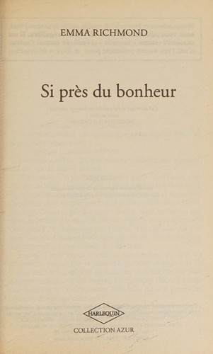 Cover for Si Pres Du Bonheur