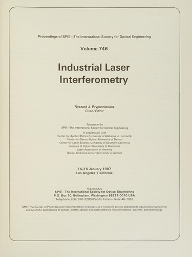 Cover for Industrial laser interferometry