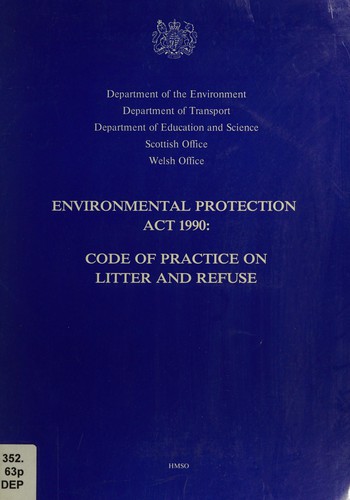 Cover for Environmental protection act 1990
