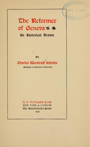 Cover for The reformer of Geneva