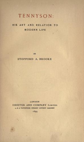 Cover for Tennyson
