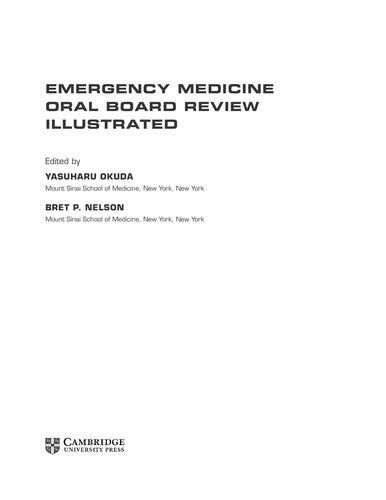 Cover for Emergency medicine oral board review illustrated