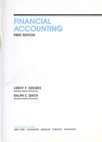 Cover for Financial accounting