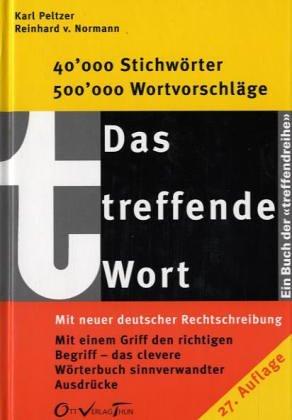 Cover for Das treffende Wort
