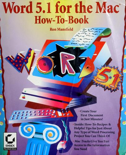 Cover for Word 5.1 for the Mac how-to book