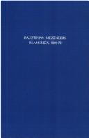 Cover for Palestinian messengers in America, 1849-79