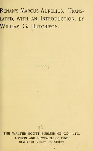 Cover for Marcus Aurelius