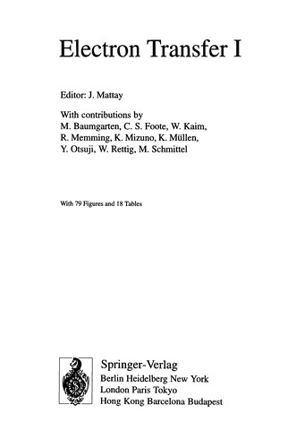 Cover for Electron Transfer I
