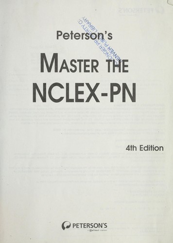 Cover for Master the NCLEX-PN
