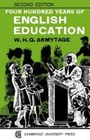 Cover for Four hundred years of English education