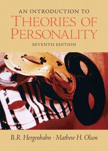 Cover for An Introduction to Theories of Personality (7th Edition)