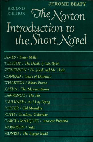 Cover for The Norton introduction to the short novel