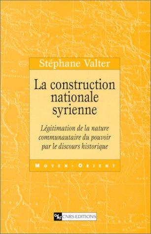 Cover for La Construction nationale syrienne