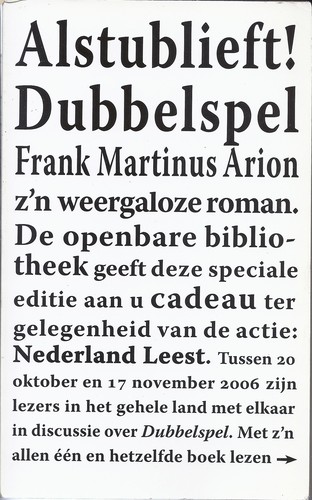 Cover for Dubbelspel