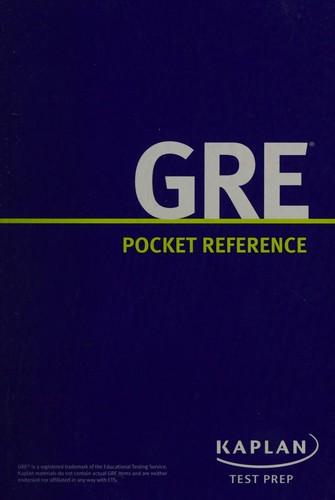 Cover for GRE pocket reference