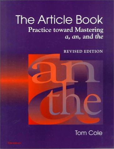 Cover for The article book