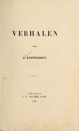 Cover for Verhalen