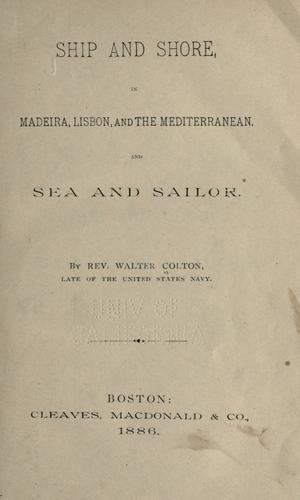 Cover for Ship and shore