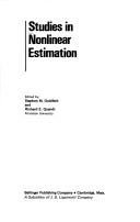 Cover for Studies in nonlinear estimation