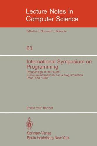 Cover for International Symposium on Programming