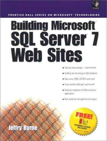 Cover for Building Microsoft SQL Server 7 Web Sites