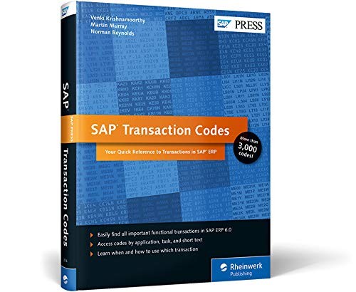 Cover for SAP transaction codes