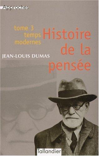 Cover for Histoire de la pensée