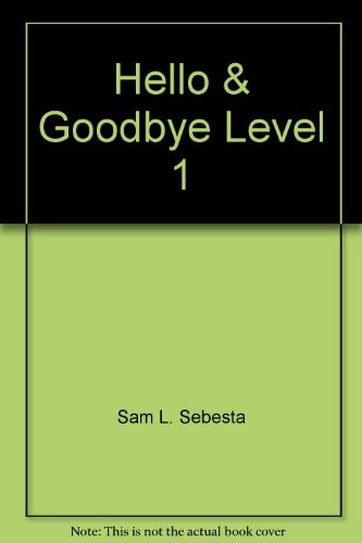 Cover for Hello & Goodbye, Level 1 (Hello & Goodbye, Level 1)
