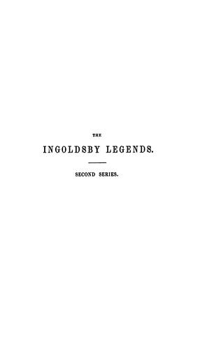 Cover for The Ingoldsby legends; or, Mirth and marvels, by Thomas Ingoldsby
