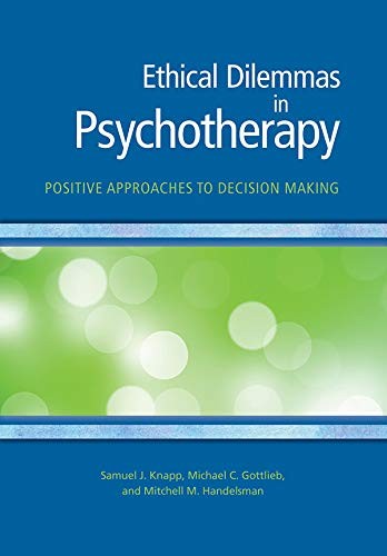 Cover for Ethical Dilemmas in Psychotherapy