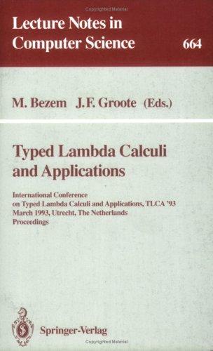 Cover for Typed Lambda Calculi and Applications