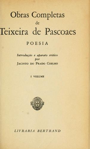 Cover for Obras completas [por] Teixeira de Pascoaes.