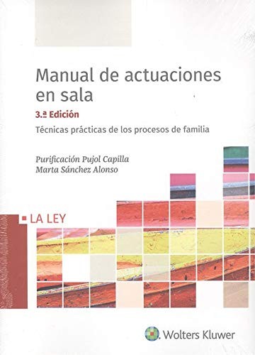 Cover for Manual de actuaciones en sala. Técnicas prácticas de los procesos de familia