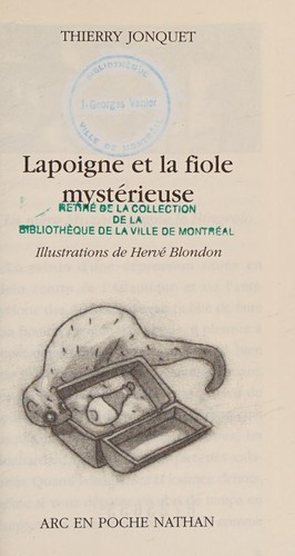 Cover for Lapoigne et la fiole mystérieuse