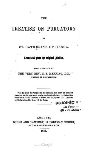 Cover for Treatise on purgatory