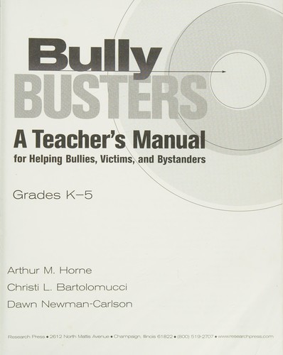 Cover for Bully busters