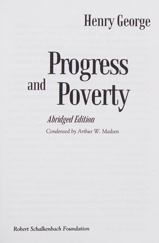 Cover for Progress & Poverty