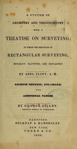 Cover for A system of geometry and trigonometry