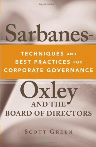 Cover for Sarbanes-Oxley and the Board of Directors 