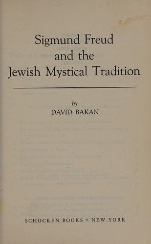 Cover for Sigmund Freud and the Jewish mystical tradition
