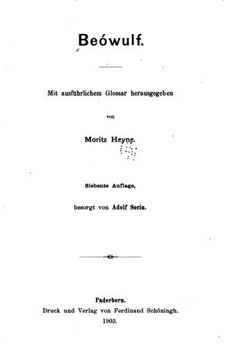 Cover for Beówulf