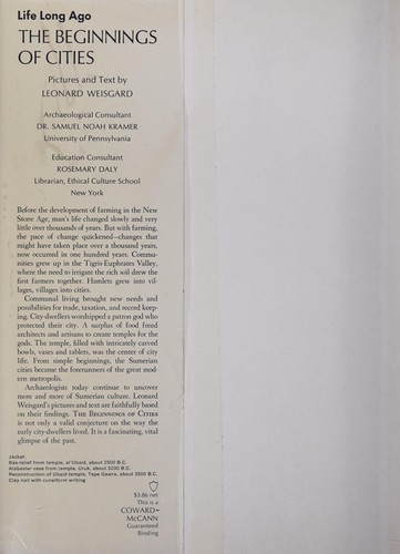 Cover for The beginnings of cities