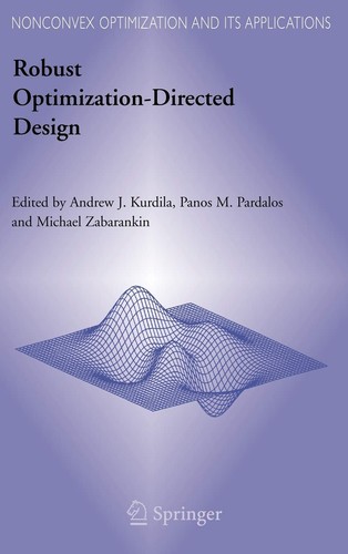 Cover for Robust optimization-directed design