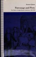 Cover for Patronage and piety