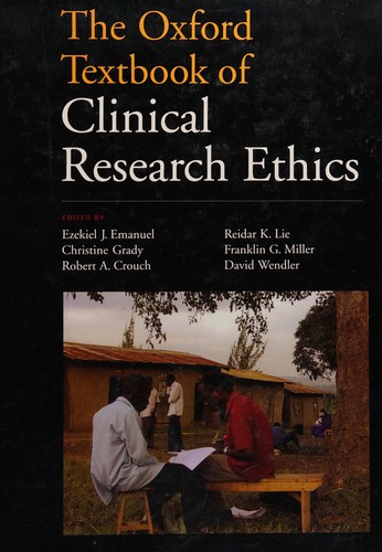 Cover for The Oxford textbook of clinical research ethics