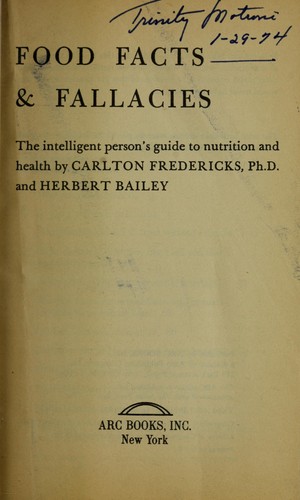 Cover for Food facts & fallacies