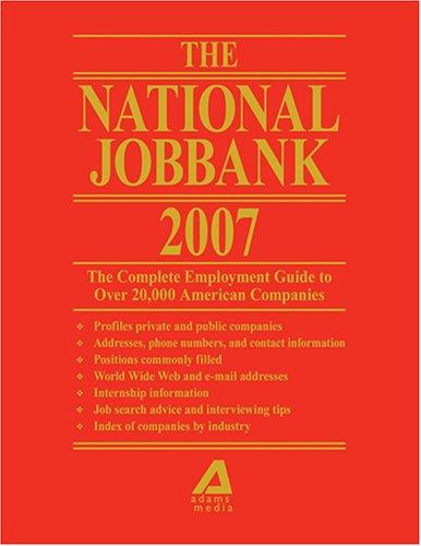 Cover for The National Jobbank 2007 (National Jobbank)